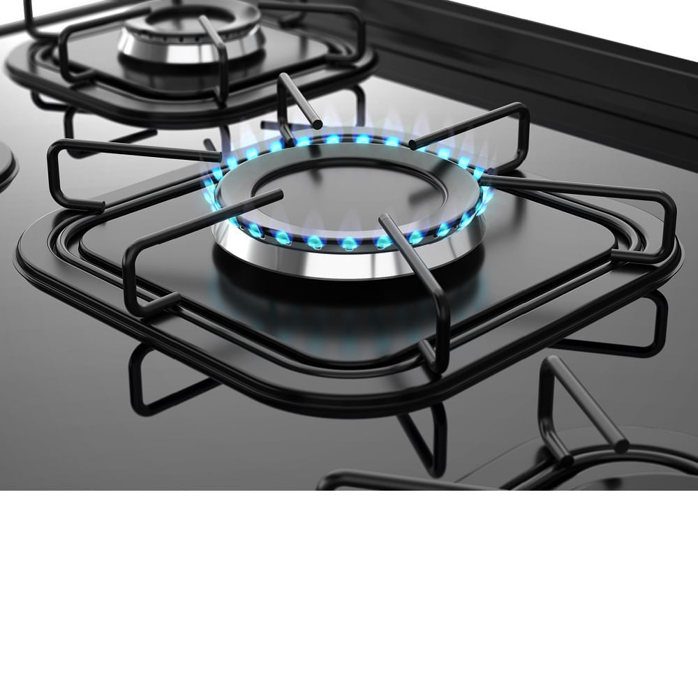 Fogao-de-Piso-Mueller-5-Bocas-Fratello-Vetro-com-Mesa-de-Vidro-Preto---Bivolt