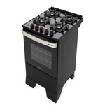 Fogao-de-Piso-Mueller-4-Bocas-Piacere-Vetro-Preto-Fosco-–-Bivolt