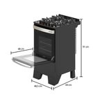 Fogao-de-Piso-Mueller-4-Bocas-Piacere-Vetro-Preto-Fosco-–-Bivolt