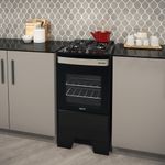 Fogao-de-Piso-Mueller-4-Bocas-Piacere-Vetro-Preto-Fosco-–-Bivolt
