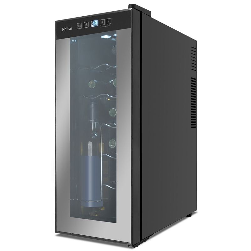 AdegaPhilco12GarrafascomDisplayDigitalPretaPAD12EBivolt