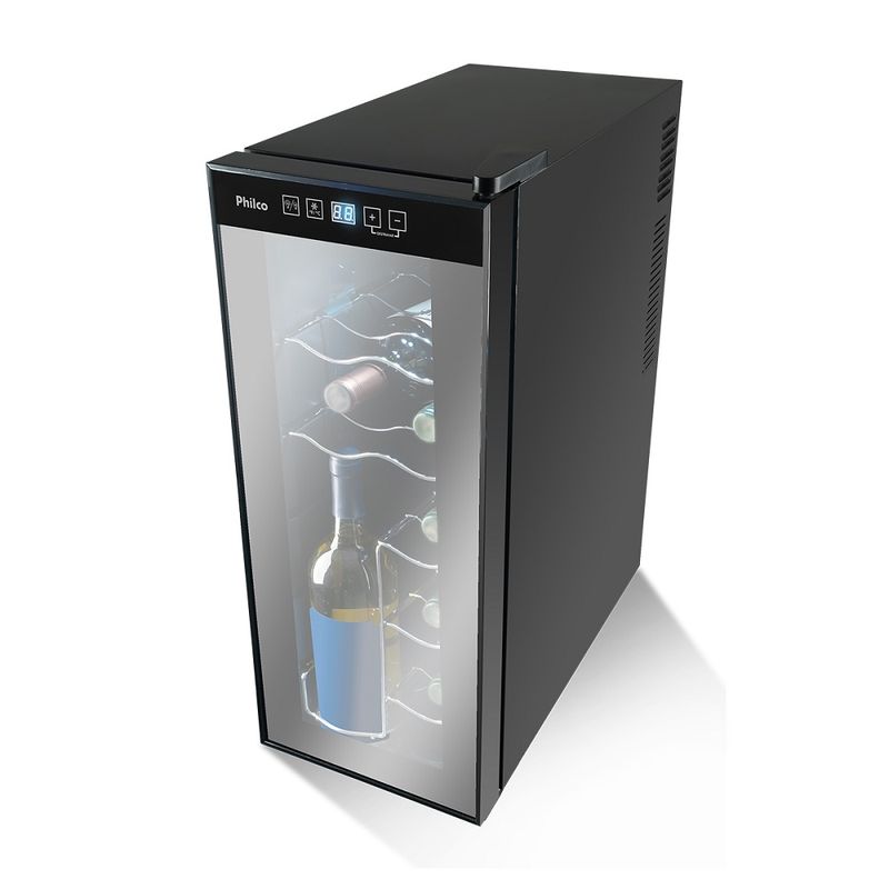 AdegaPhilco12GarrafascomDisplayDigitalPretaPAD12EBivolt