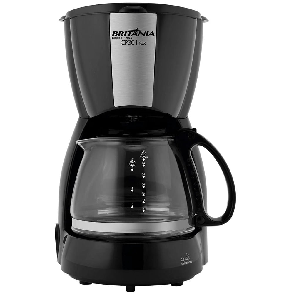 CafeteiraBritania12LitrosPretoInoxCP30–127Volts