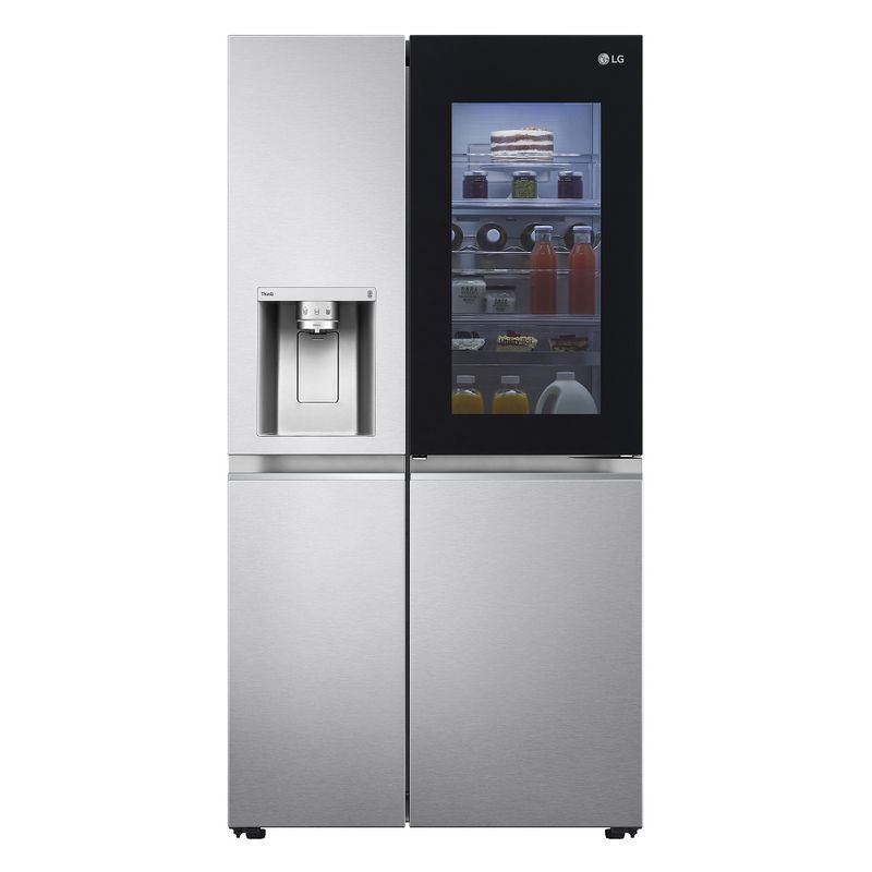 RefrigeradorSmartLG598LitrosSidebySideInstaViewCraftIceUvnanoAcoEscovadoGCX257CSH1220Volts
