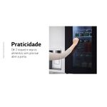 RefrigeradorSmartLG598LitrosSidebySideInstaViewCraftIceUvnanoAcoEscovadoGCX257CSH1220Volts