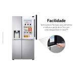 RefrigeradorSmartLG598LitrosSidebySideInstaViewCraftIceUvnanoAcoEscovadoGCX257CSH1220Volts
