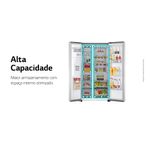 RefrigeradorSmartLG598LitrosSidebySideInstaViewCraftIceUvnanoAcoEscovadoGCX257CSH1220Volts