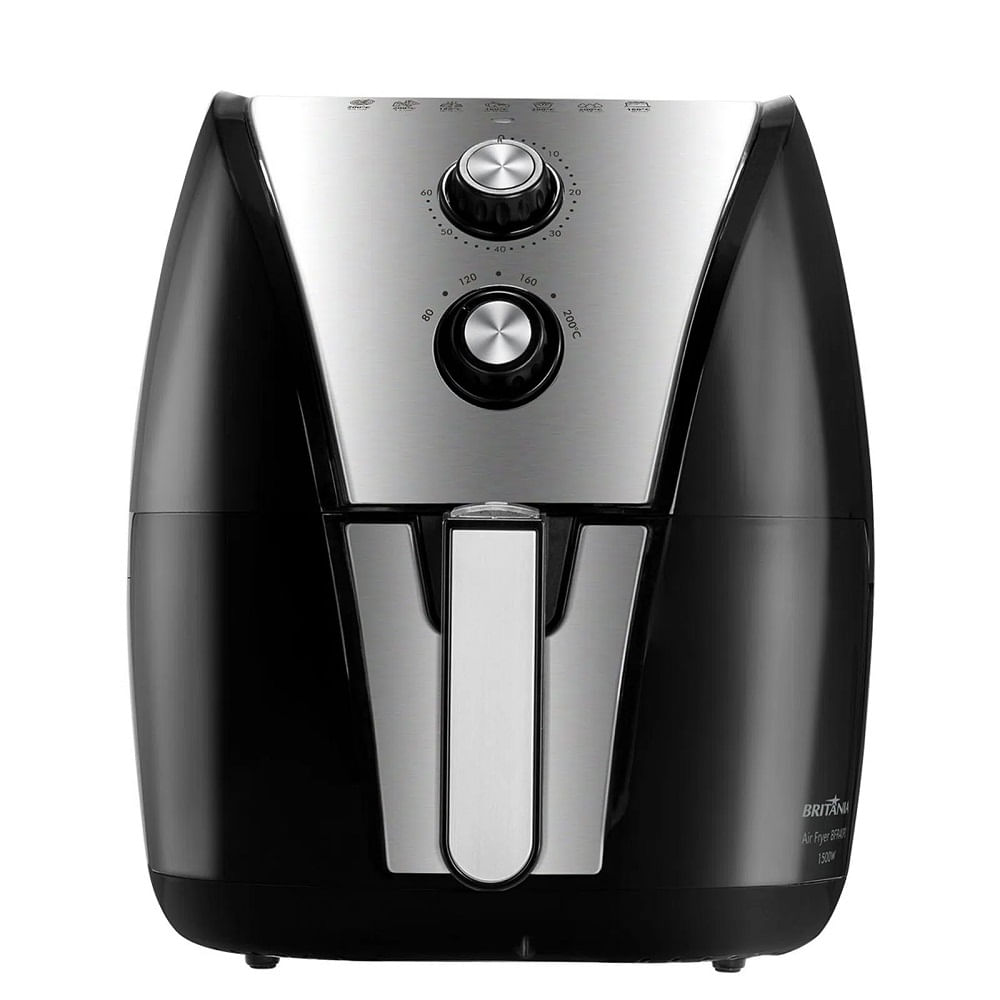 FritadeiraEletricaAirFryBritania435LitrosPretoeInoxBFR40PI220Volts