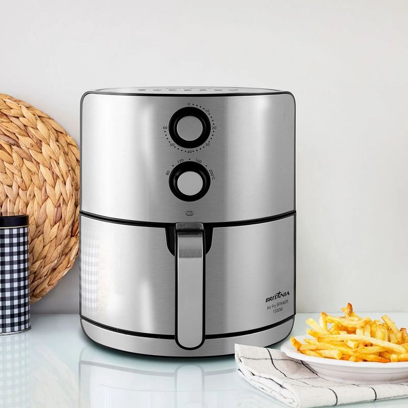 Fritadeira-Eletrica-Air-Fryer-Britania-46-Litros-Inox-220V-BFR46PI