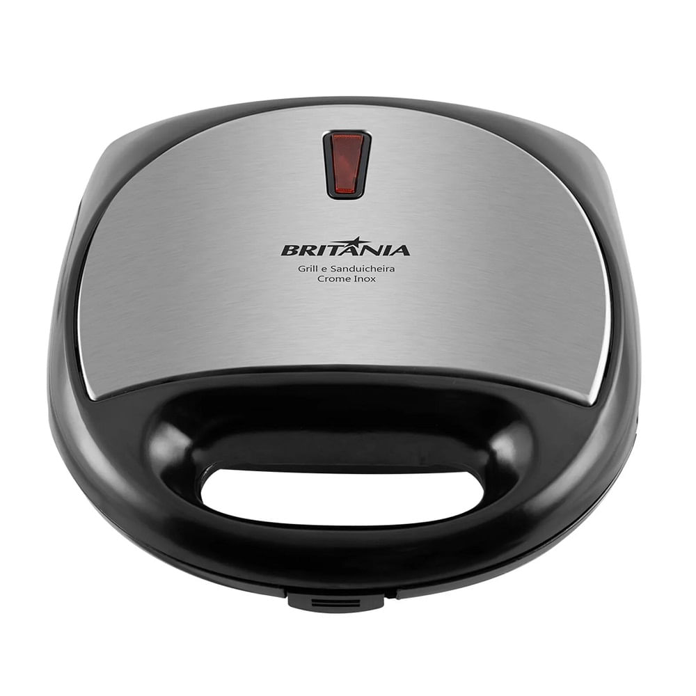 SanduicheiraeGrillBritaniaCromePretoInox–220Volts