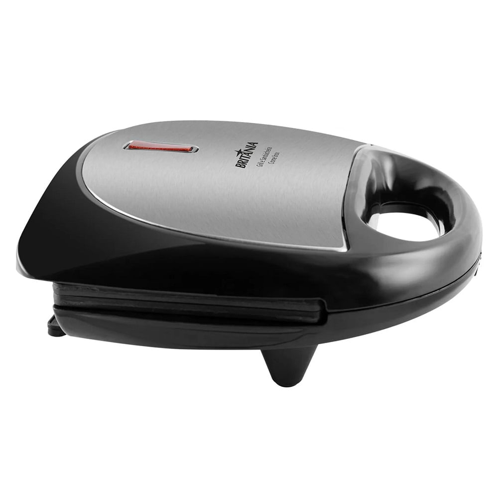 Sanduicheira-e-Grill-Britania-Crome-Preto-Inox-–-220-Volts-
