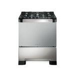 FogaoDePisoMueller5BocasDecoratoVetroComTimerInoxBivolt