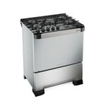 FogaoDePisoMueller5BocasDecoratoVetroComTimerInoxBivolt