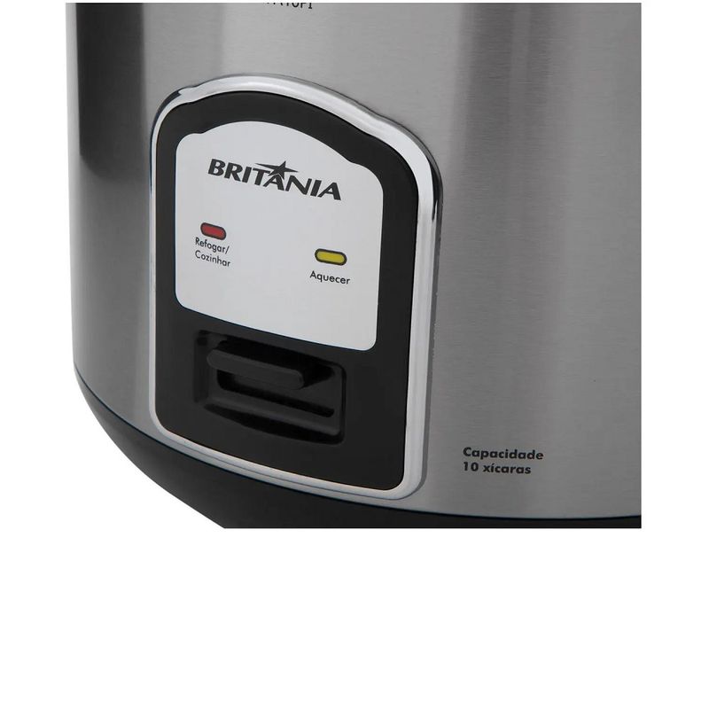 Panela-de-arroz-Britania-Preta-Inox-BPA10PI-–-127-Volts