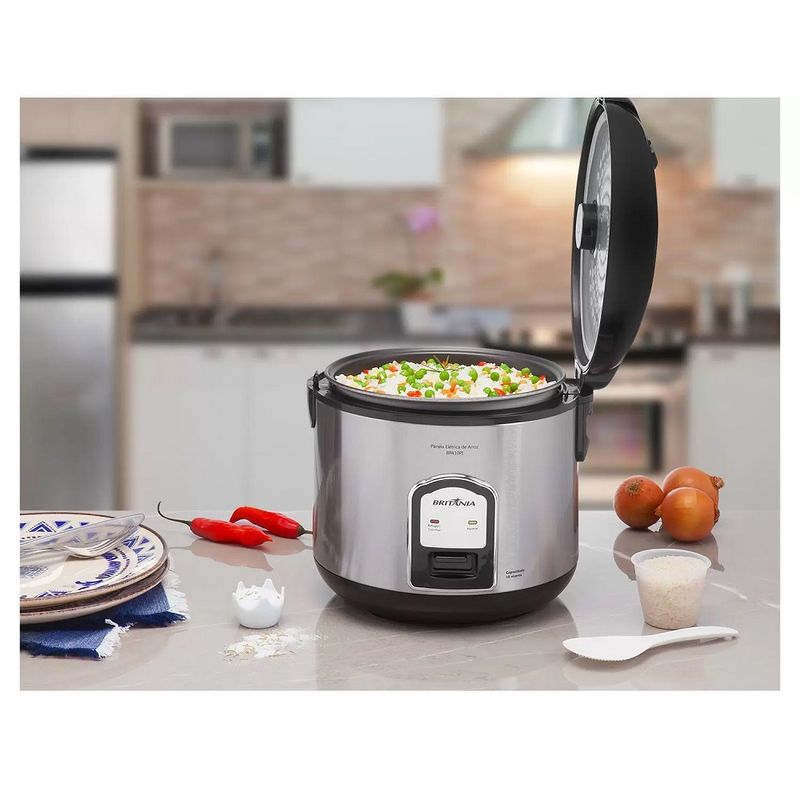 PaneladearrozBritaniaPretaInoxBPA10PI–127Volts