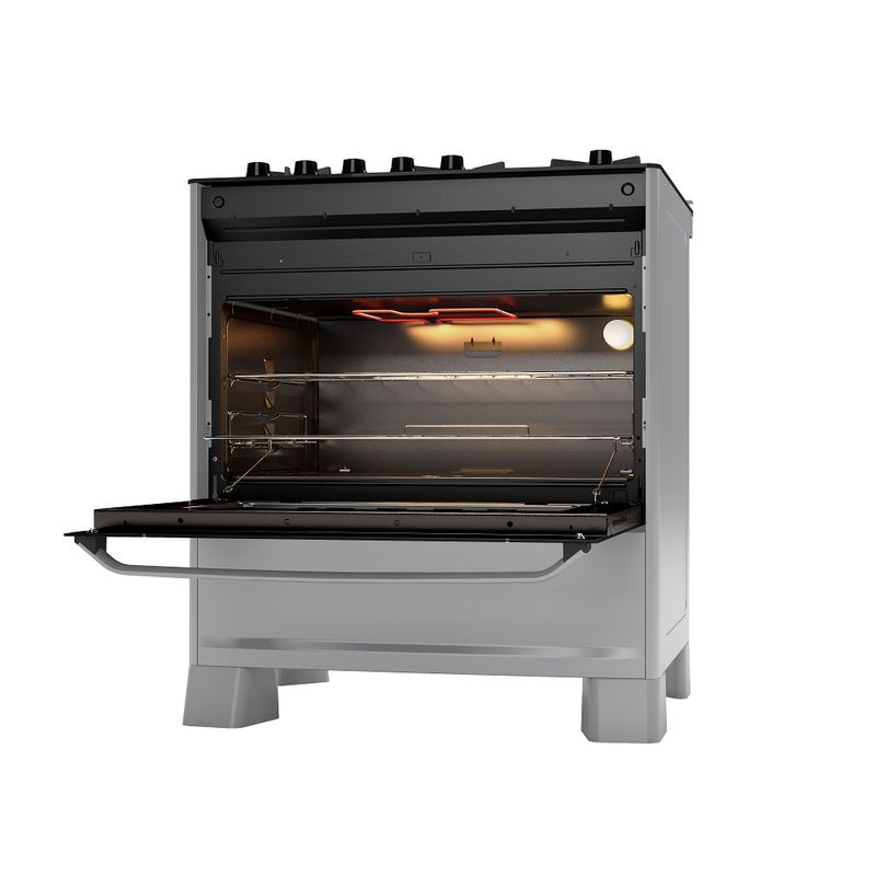 FogaodePisoSuggar5BocasMesadeVidroBestGrillPrata