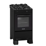 Fogao-de-Piso-Suggar-4-Bocas-Mesa-de-Vidro-Neo-Max-Preto-–-Bivolt