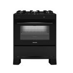 Fogao-de-Piso-Suggar-5-Bocas-Mesa-de-Vidro-Neo-Max-Preto-–-Bivolt-