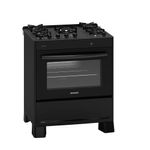 FogaodePisoSuggar5BocasMesadeVidroNeoMaxPreto–Bivolt