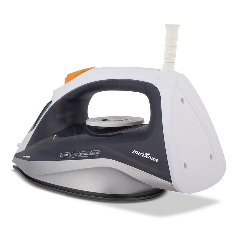 FerroaVaporBritaniaBrancoeCinzaBFV2000BbaseAntiaderente–127Volts