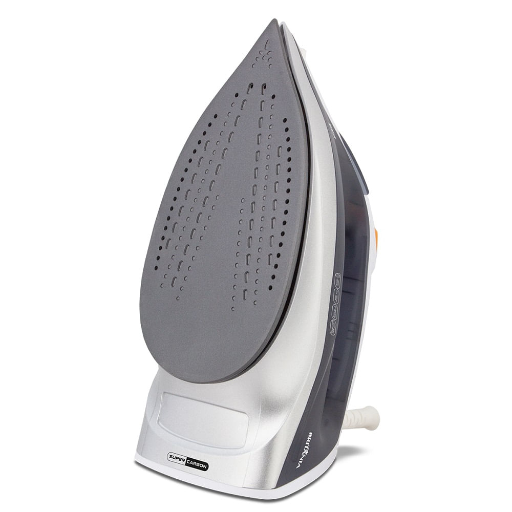Ferro-a-Vapor-Britania-Branco-e-Cinza-BFV2000B-base-Antiaderente-–-127-Volts