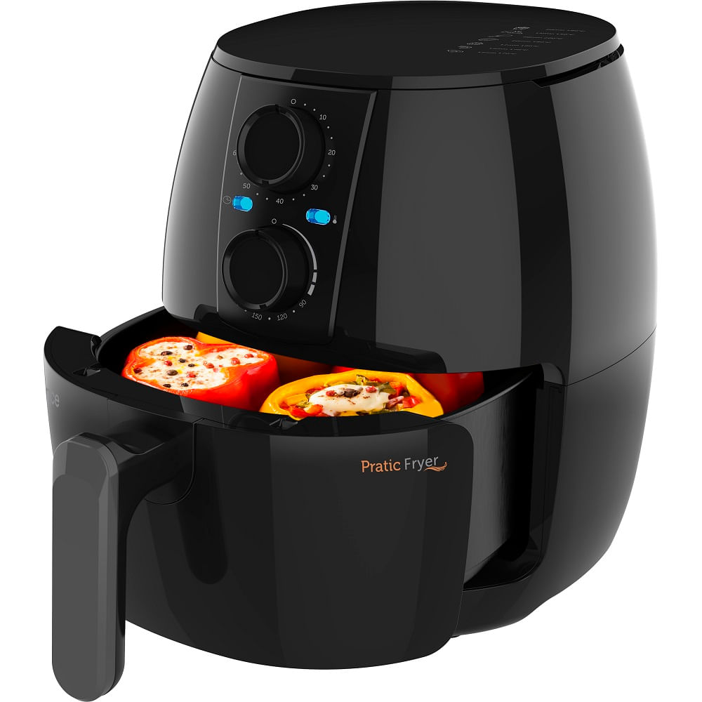 Fritadeira-Air-Fryer-3-Litros-Cadence-Pratic-Fryer-Preta-127V-FRT515