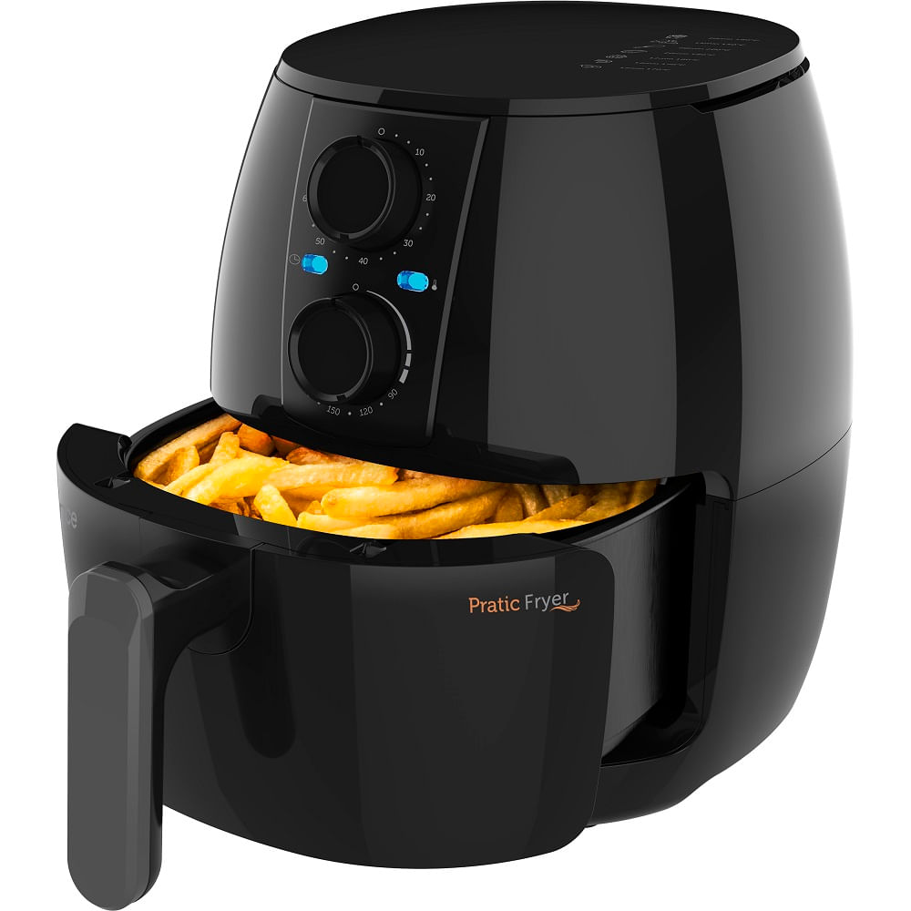 Fritadeira-Air-Fryer-3-Litros-Cadence-Pratic-Fryer-Preta-127V-FRT515
