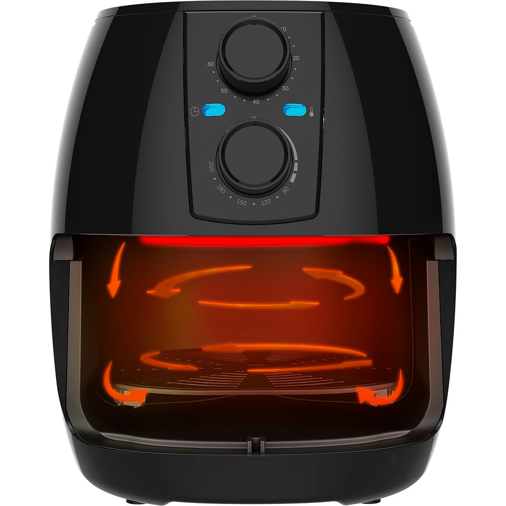 Fritadeira-Air-Fryer-3-Litros-Cadence-Pratic-Fryer-Preta-220V-FRT515