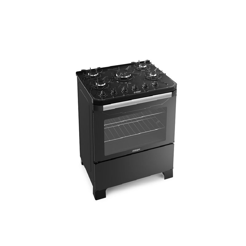 Fogao-de-Piso-Itatiaia-5-Bocas-Itamaster-Preto-–-Bivolt