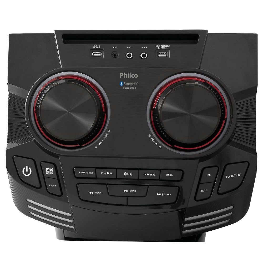 Caixa-Acustica-Philco-Bluetooth-Preta-PCX20000---Bivolt-