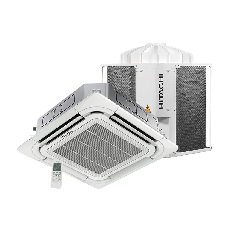 ArCondicionadoSplitCassete4ViasAirCore500Hitachi48000BTUhFrioTrifasicoSCI48I5F–220Volts