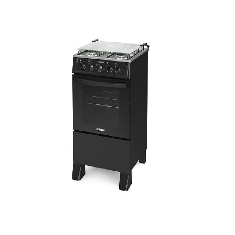 Fogao-de-Piso-Itatiaia-4-Bocas-Star-New-Preto-–-Bivolt