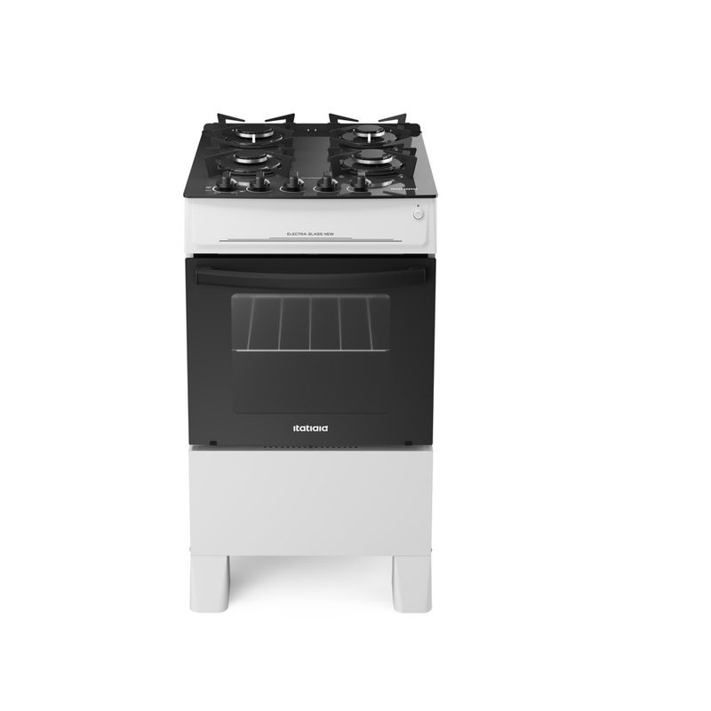 Fogao-de-Piso-Itatiaia-4-Bocas-com-Mesa-de-Vidro-Electra-Glass-New-Branco-–-Bivolt