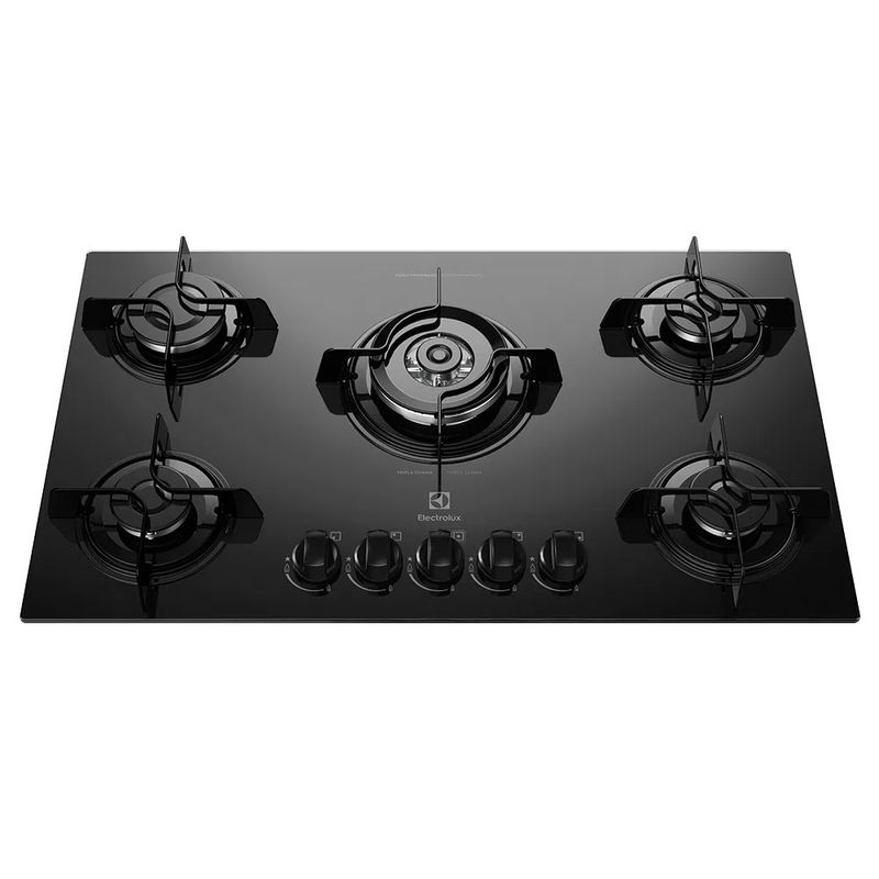 Cooktop-a-Gas-Electrolux-5-Bocas-Tripla-Chama-Preto-KE5TP-–-Bivolt-