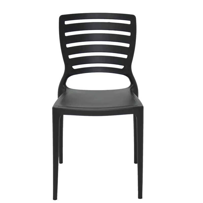 Conjuntode4CadeirasPlasticasTramontinaEncostoVazadoHorizontalSofiaPreta
