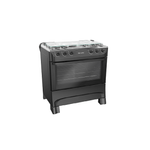Fogao-de-Piso-Mueller-5-Bocas-Mesa-Inox-Preto-MFI5BA