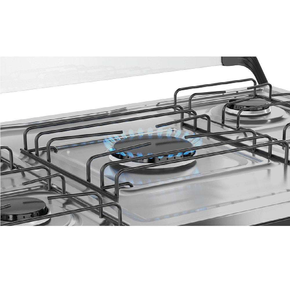 Fogao-de-Piso-Mueller-5-Bocas-Mesa-Inox-Preto-MFI5BA