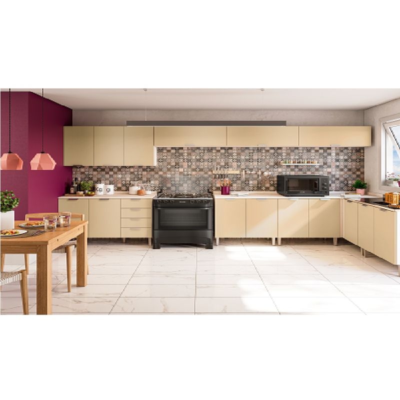 Fogao-de-Piso-Mueller-5-Bocas-Mesa-Inox-Preto-MFI5BA