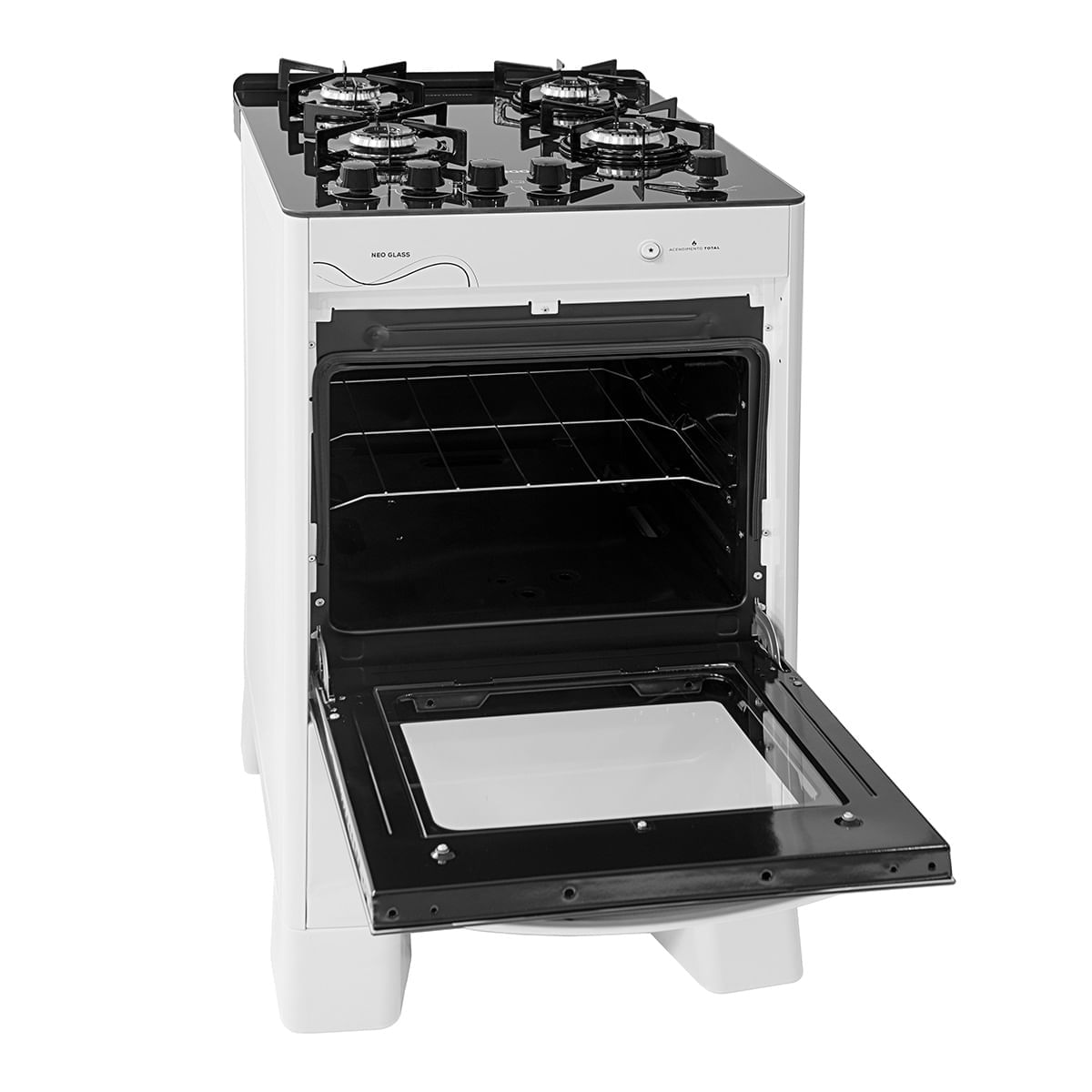 Fogao-4-Bocas-Suggar-com-Mesa-de-Vidro-Neo-Glass-Branco-Bivolt