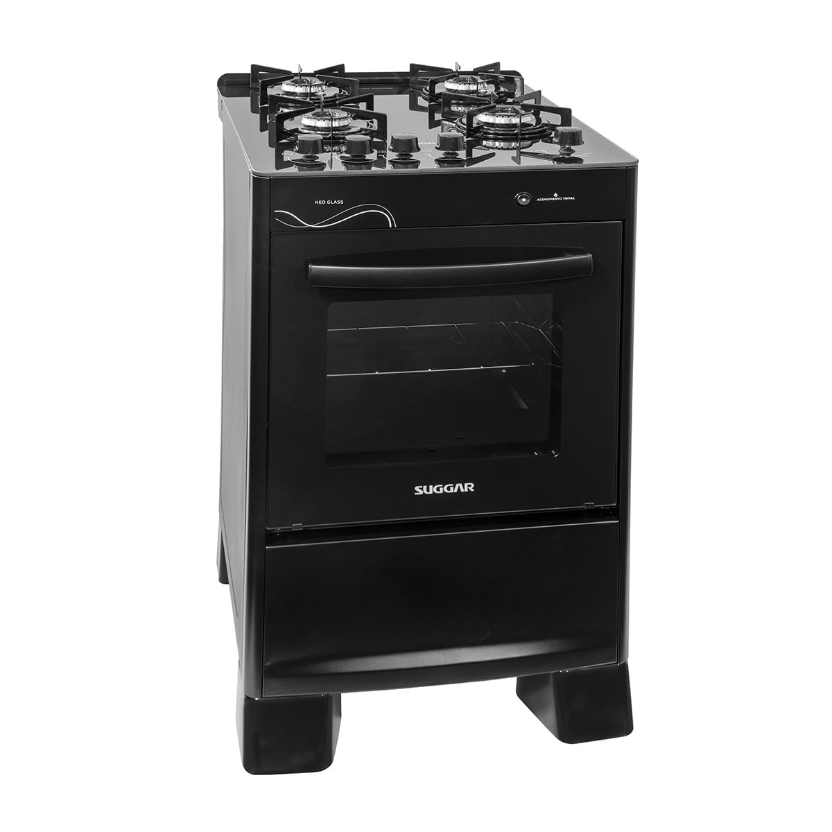 Fogao-Suggar-4-Bocas-com-Mesa-de-Vidro-Neo-Glass-Preto-Bivolt