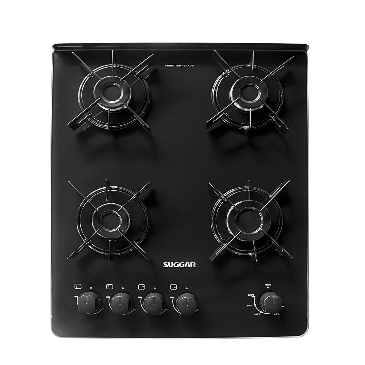 Fogao-Suggar-4-Bocas-com-Mesa-de-Vidro-Neo-Glass-Preto-Bivolt