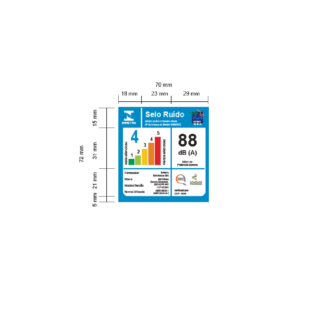 Selo-do-Inmetro-da-Escova-Secadora-Britania-4-em-1-Bivolt-1300W-BEC02PR