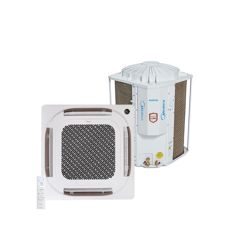 Ar-Condicionado-Split-Cassete-4-Vias-Inverter-Springer-Midea-Connect-36000-BTU-h-Frio-Monofasico-40KVQD36M5---220-Volts-