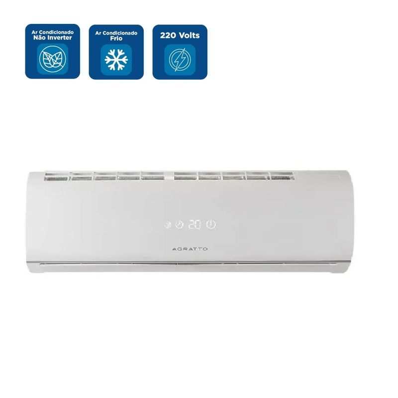 ArCondicionadoSplitAgrattoConfortOne18000BTUhFrioR410AConjunto
