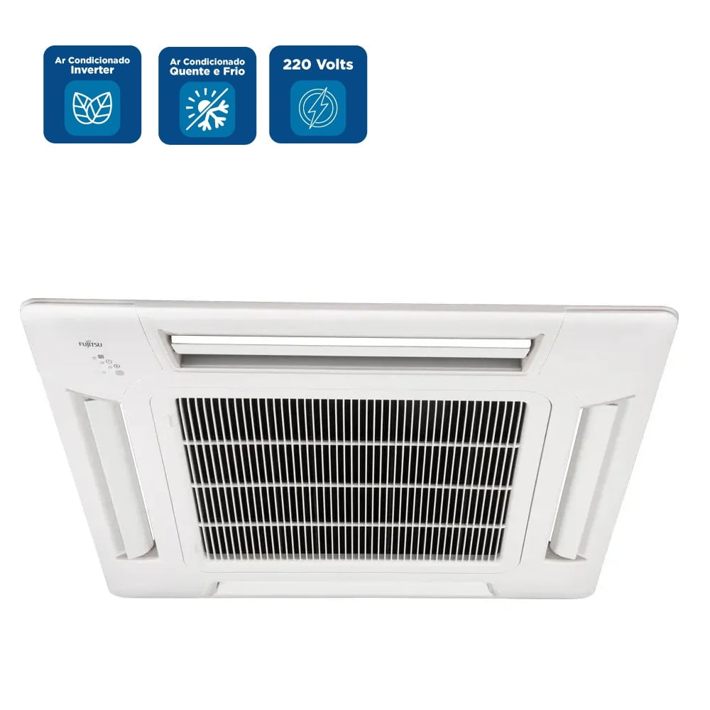 ArCondicionadoSplitCasseteInverterFujitsu29000BTUhQuenteeFrioAUBA30LCL