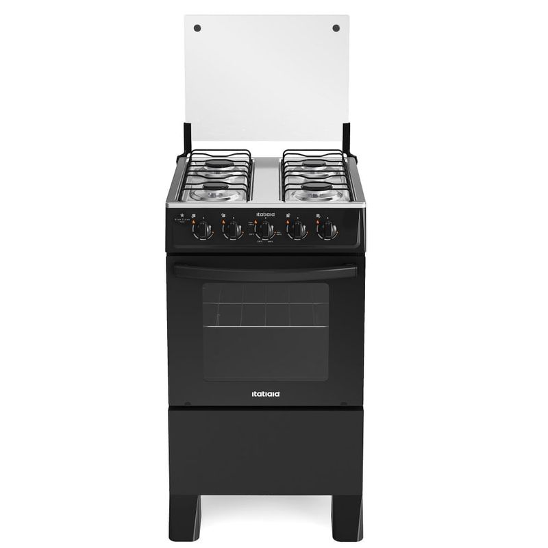 Fogão Itatiaia 4 Bocas Star Clean New Preto-1729534588775