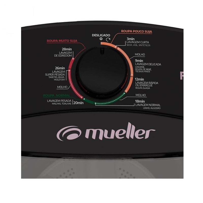 Lavadora de Roupas Semiautomática Mueller Family Lite 10kg Preta - 3.jpg