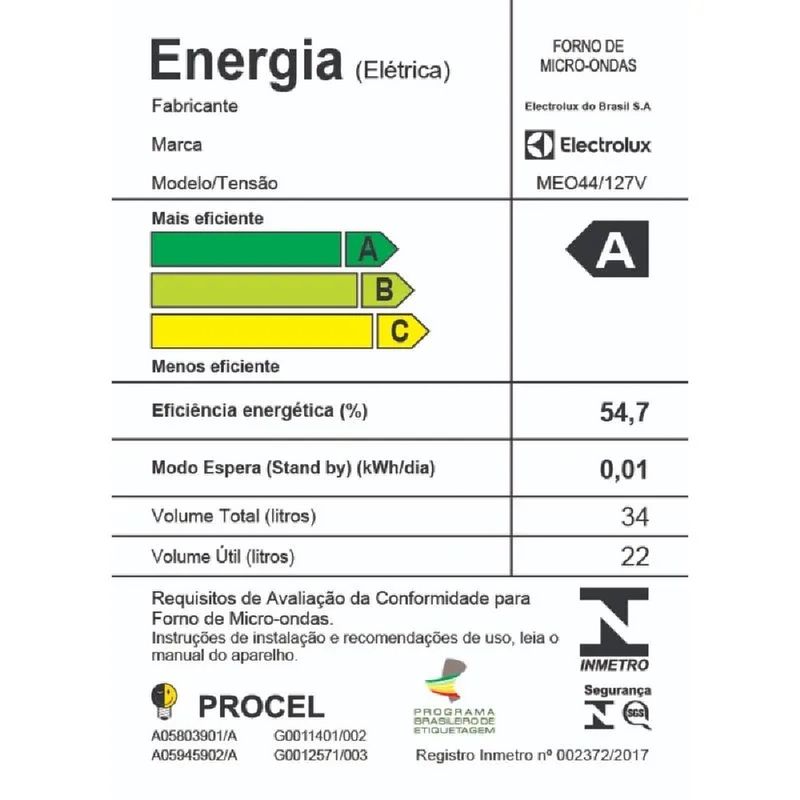 Micro-ondas Electrolux 34 Litros Função Tira Odor e Manter Aquecido Branco MEO44 - 10.jpg
