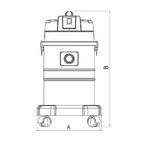 Aspirador de Pó para Sólidos e Líquidos Tramontina 50 Litros 1400W Inox 127 Volts - 2.jpg