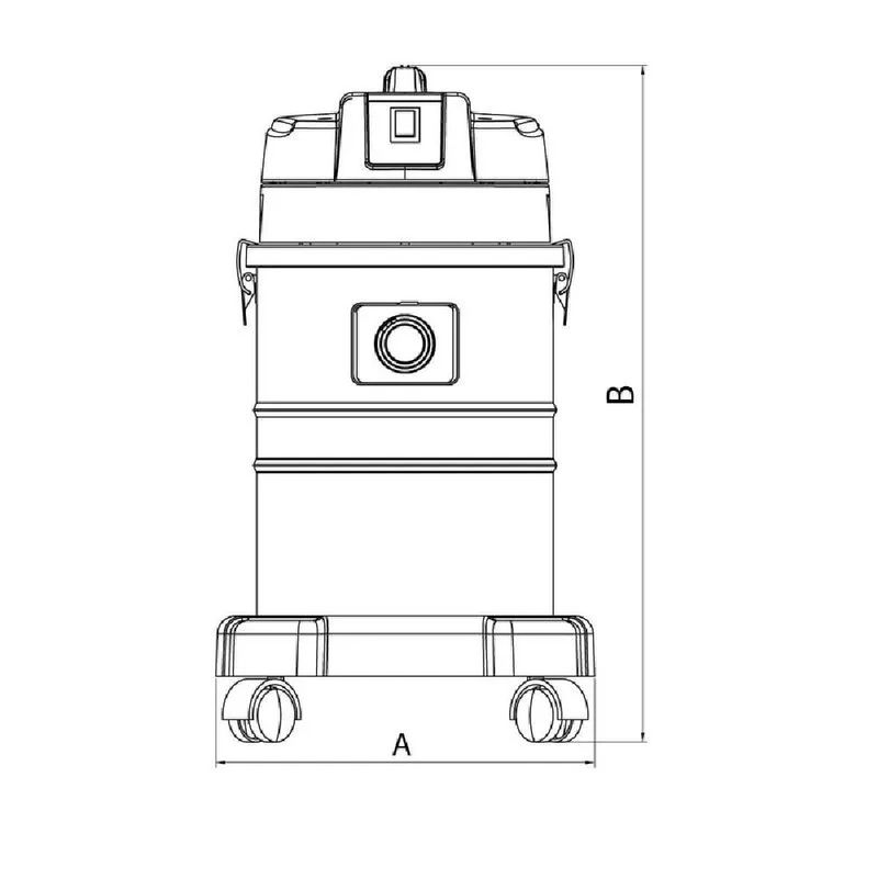 Aspirador de Pó para Sólidos e Líquidos Tramontina 50 Litros 1400W Inox 127 Volts - 2.jpg
